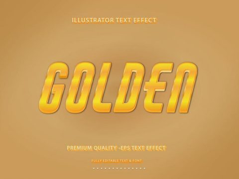 Metallic Gold Text Effect