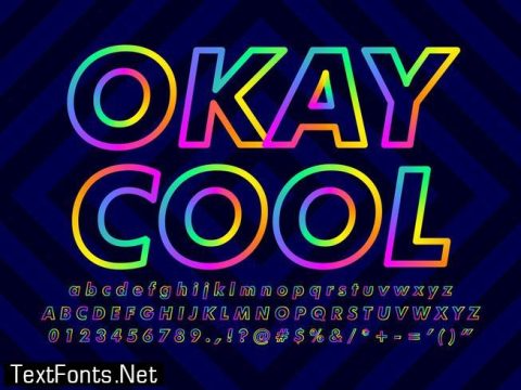 Minimalist Colorful Text Effect 683706