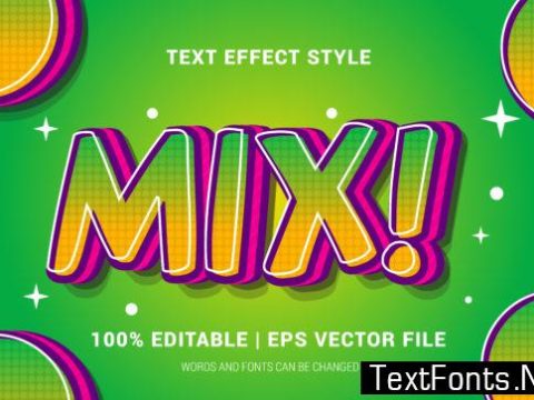 Mix Text Effects Style