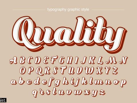 Modern Calligraphy Text Effect for Labels