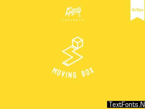 Moving Box Logo Template