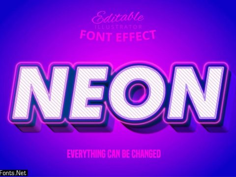 Neon Glowing White Text Effect