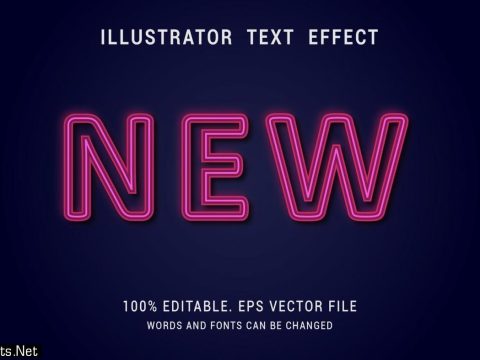 New Glowing Text Effect