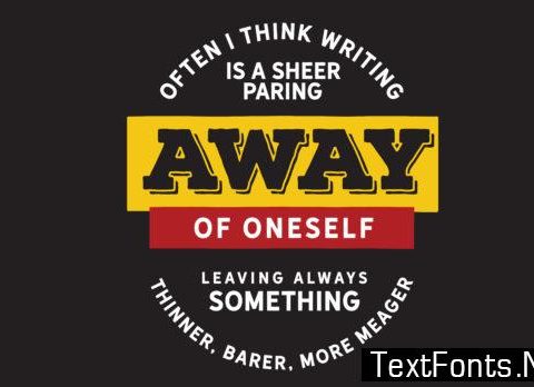 Oneself Leaving Always Something Thinner - Typography Graphic Templates