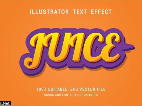 Orange and Purple Juice Text Effect