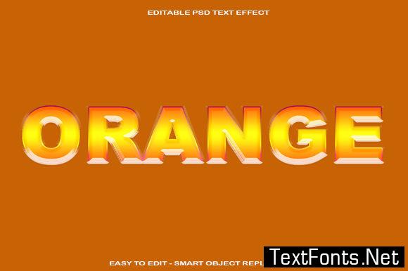 Orange Text Effect on Photoshop