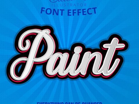 Paint font effect text 692489