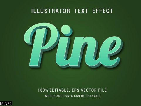 Pine Green Text Effect