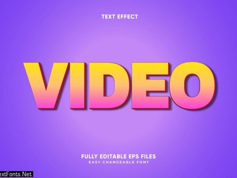 Pink and yellow gradient text effect