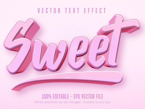 Pink Sweet text