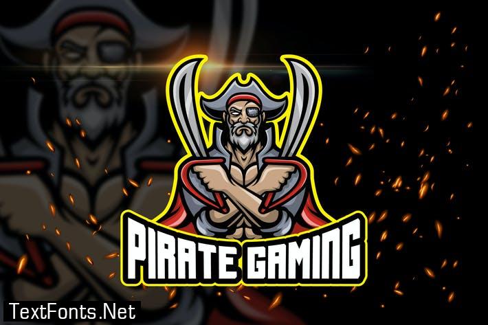 Pirate Gaming - Ai And Psd Esport Logo Template 9uwjpkc