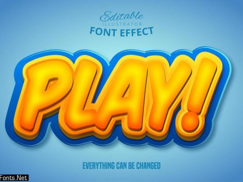 Play 3D Text Effect