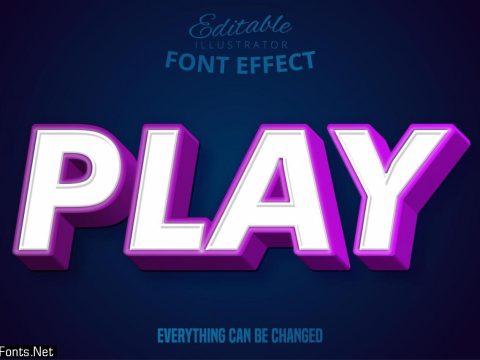 Play Text Editable Font