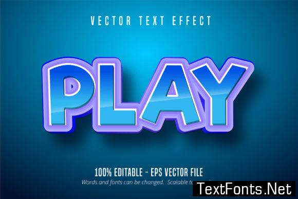 Play Text Effect, Editable Font Style