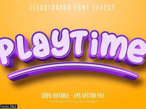 Playtime text effect