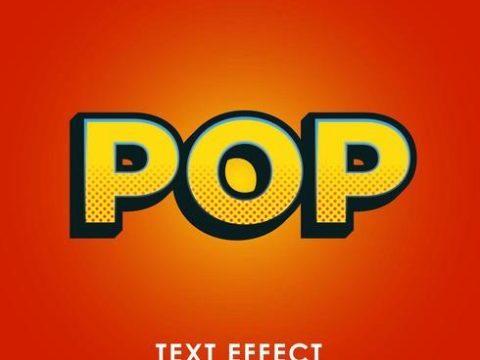 pop premium text style