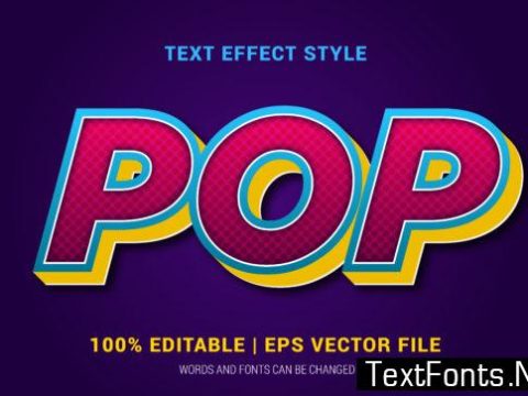 Pop Text Effects Style