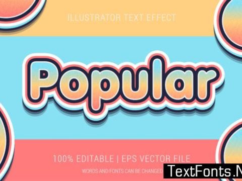 Popular Text Effect Style