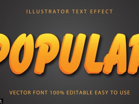 Popular Yellow Brushstroke Text Effect