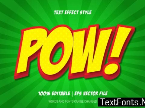 Pow Text Effects Style