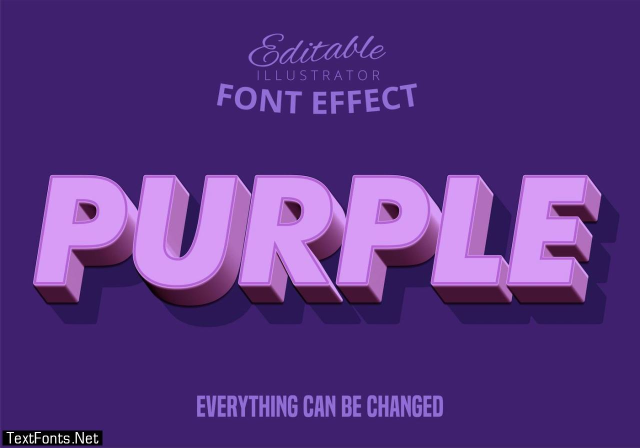 photoshop text style purple