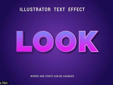 Purple Look Text Effect