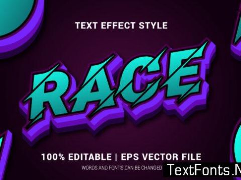 Race Text Effects Style