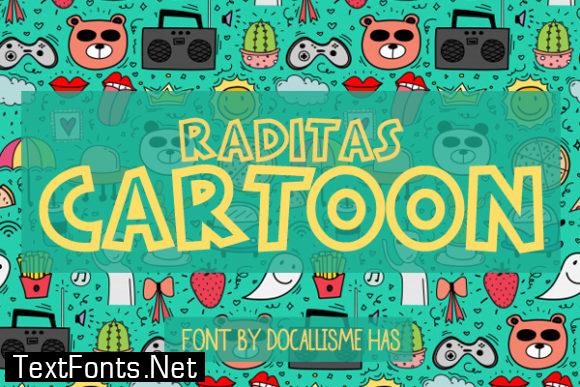 Raditas Cartoon Font