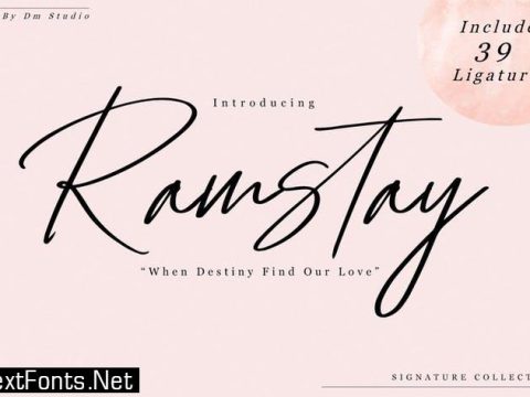 Ramstay - Signature Font