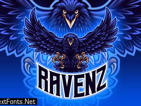 Raven Esport Mascot Logo