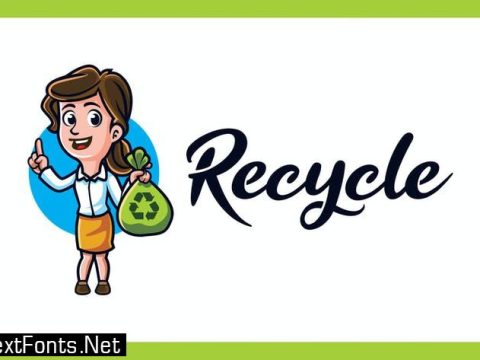 Recycle - Environmental Campaign Mascot Logo