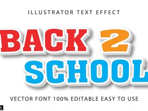 Red, Yellow, Blue ''Back 2 School'' Text Effect