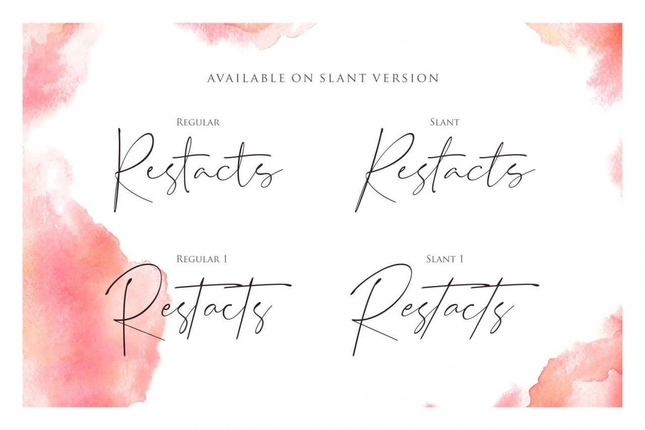 Restacts Script Font 2856086