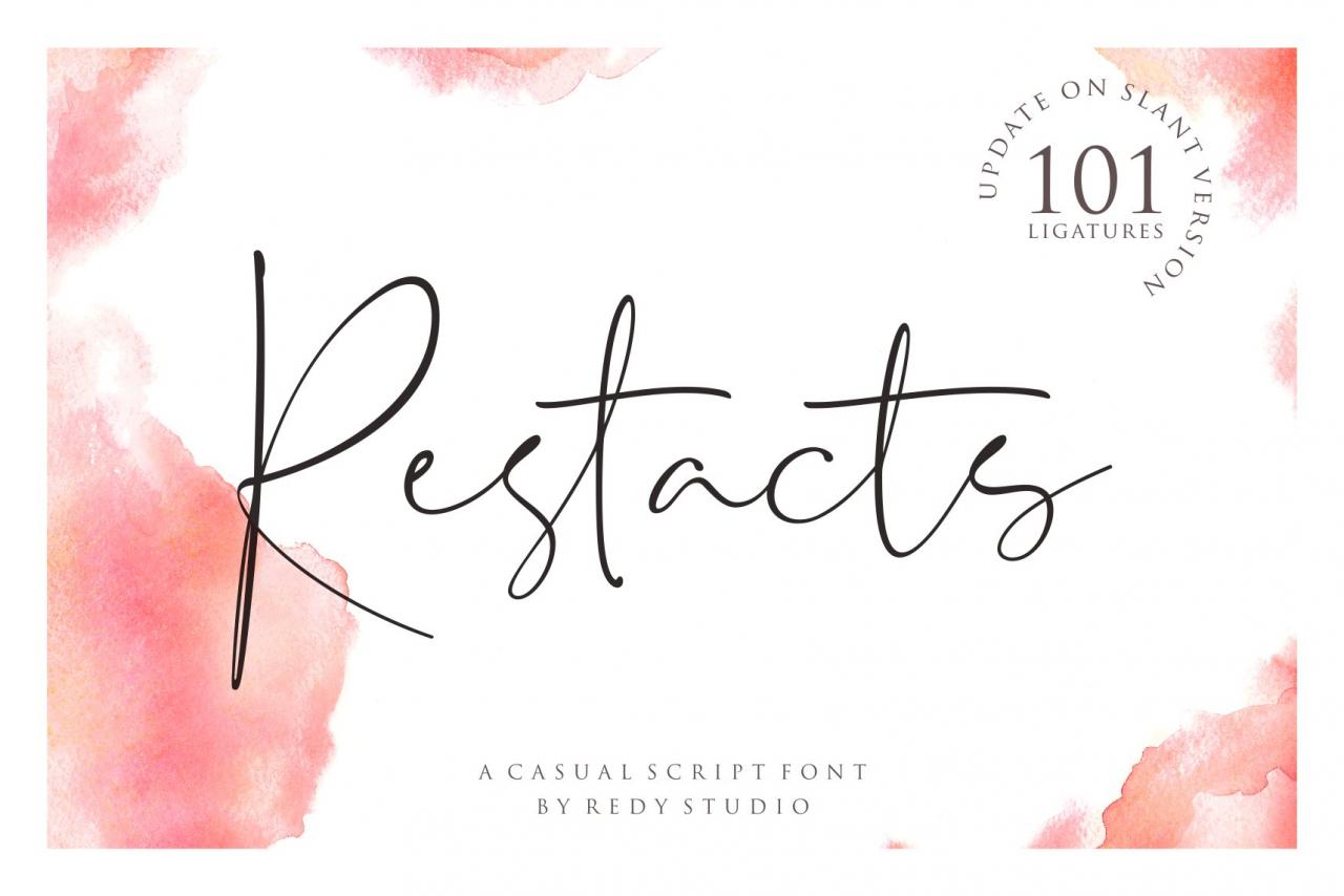 Restacts Script Font 2856086