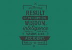 Result of Perception, Wisdom - Typography Graphic Templates
