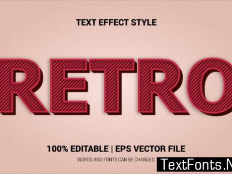 Retro Text Effects Style