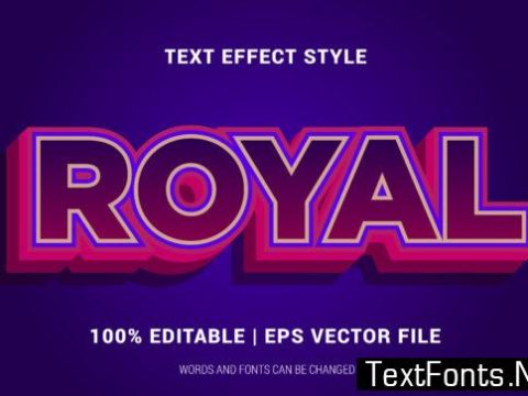 Royal Text Effects Style