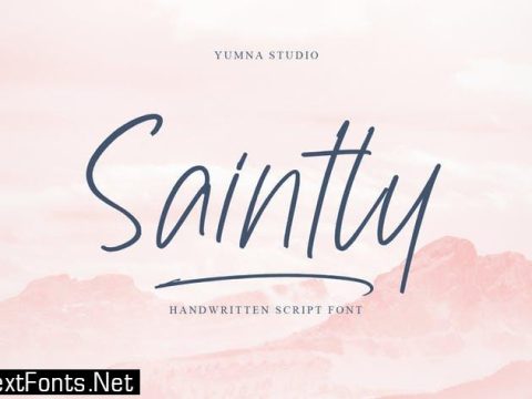 Saintley - handwritten Font