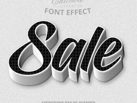 Sale font effect