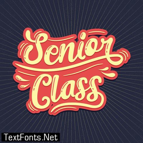 Senior Class Typography 230985