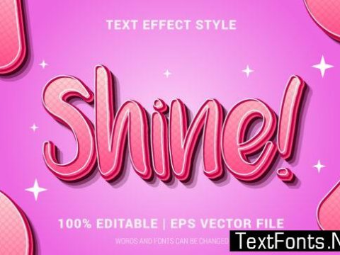 Shine Text Effect Style