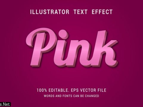 Shiny Pink Unique Text Effect