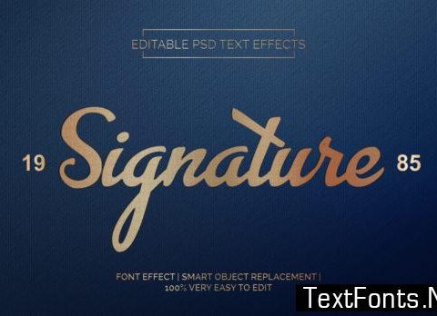 Signature Text Effects Style