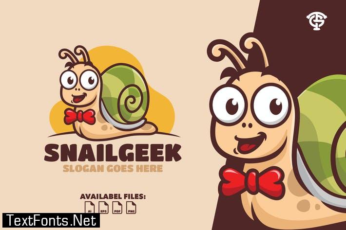 Snail geek - Logo Mascot VNXFMWT