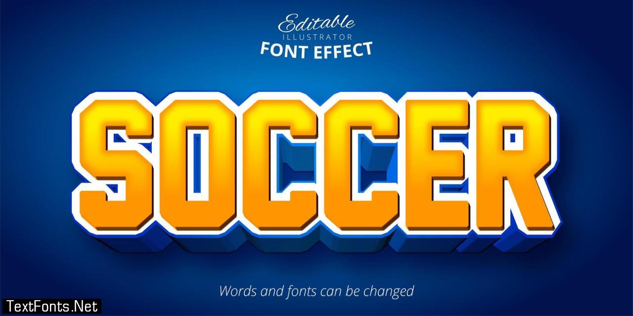 Soccer Sports Font Effect 963992