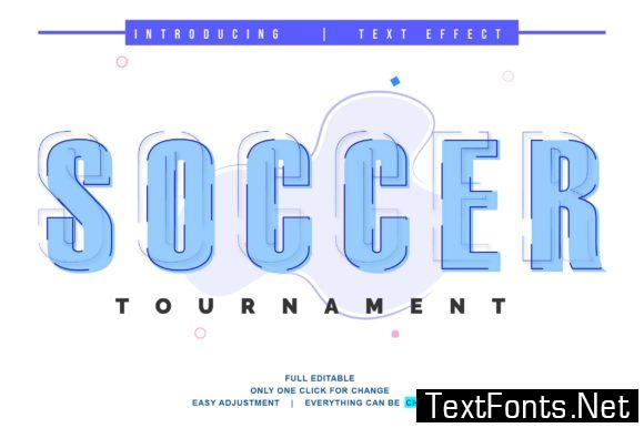 Soccer Text Effect Design Full Editable