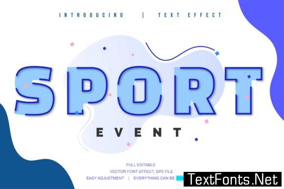 Sport Text Effect Design Editable Vector