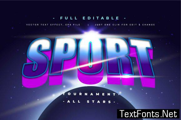 Sport Text Effect Editable Vector