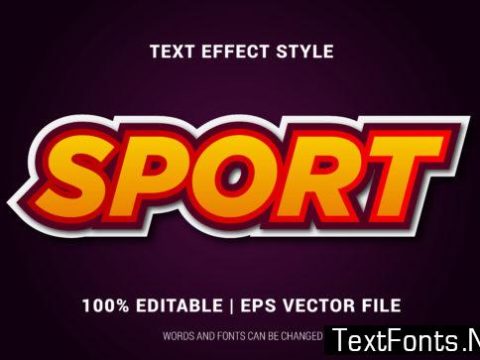 Sport Text Effects Style