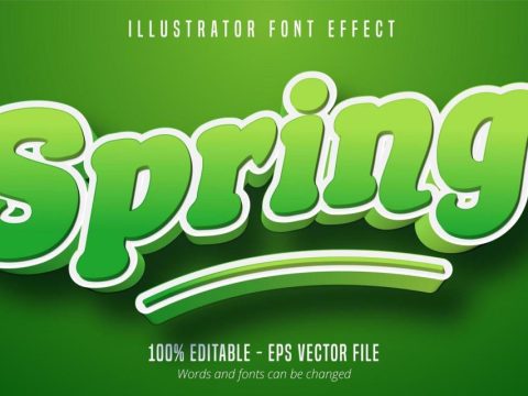 Spring text effect